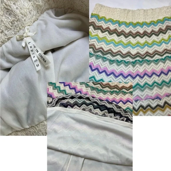 Y2K Rainbow Wavy Mesh Skirt • Size Medium/28-34” waist 💌🌈 - Picture 9 of 9